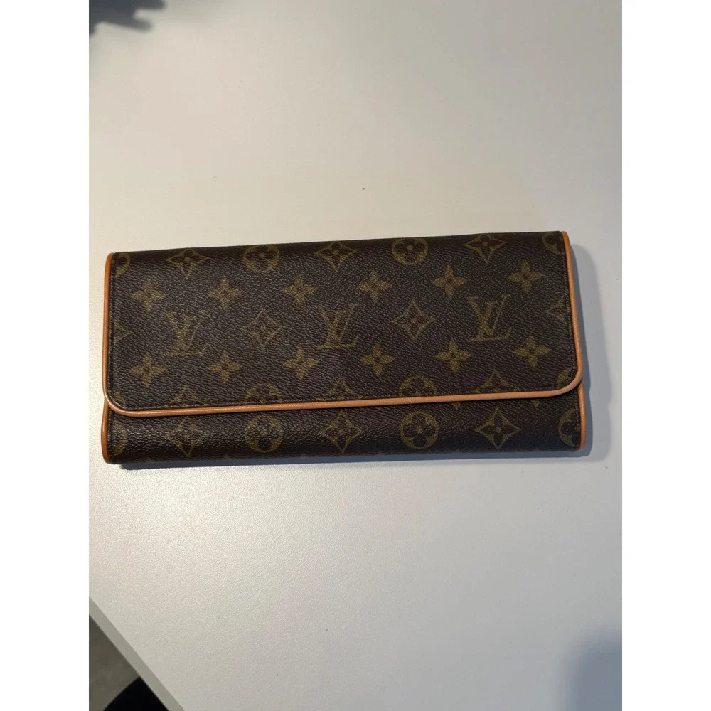 Louis Vuitton Pochette Florentine Monogram Canvas‎ Clutch Bag FL0082 Brown